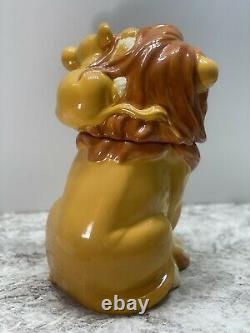 RARE Lion King Cookie Jar Simba and Mufasa Westland Disney Ceramic Cookie Jar
