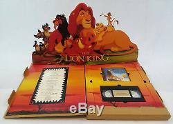 RARE Lion King Limited Academy Gift, Disney Media Set, VHS + CD in Display