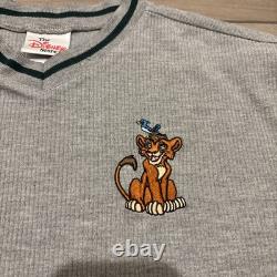RARE VTG Disney The Lion King II Kovu Embroidered Long Sleeve Shirt Sz 10-12