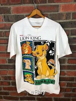 RARE vintage The Lion King movie promo t shirt mens xl Simba Disney 90s