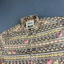 RSVLTS Lion King Shirt Men's L Disney Kunuflex Aztec Hawaiian Hakuna Matada