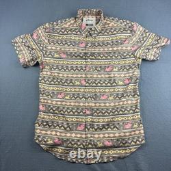 RSVLTS Lion King Shirt Men's L Disney Kunuflex Aztec Hawaiian Hakuna Matada