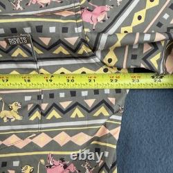 RSVLTS Lion King Shirt Men's L Disney Kunuflex Aztec Hawaiian Hakuna Matada