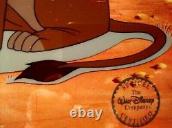 Rafiki And Simba Limited Ed. Disney Sericel From Lion King, New Mint Coa Framed