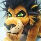Rare! Disney Lion King Scar Plush Stuffed Animal Doll Height About 26cm Used