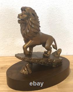 Rare Disney Lion King Simba 20 Year Cast Member Service Award With Pin And Box
