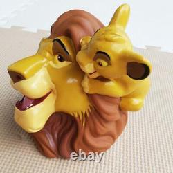 Rare Disney The Lion King Figure Piggy bank Vintage Mufasa Simba Original 16