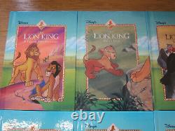 Rare Disney The Lion King-Six New Adventures 1994 Hardback Book Box Set Grolier