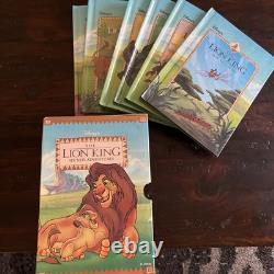 Rare Disney The Lion King-Six New Adventures 1994 Hardback Books Complete Set