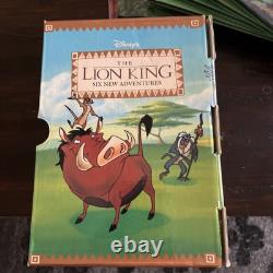 Rare Disney The Lion King-Six New Adventures 1994 Hardback Books Complete Set