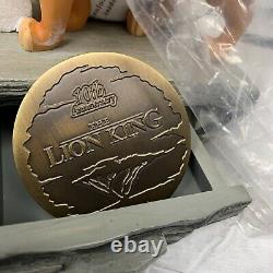 Rare Disney Watch Works The Lion King 10th Anniversary Sculpture & Watch Rafiki