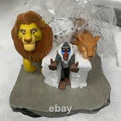 Rare Disney Watch Works The Lion King 10th Anniversary Sculpture & Watch Rafiki