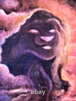 Rare HTF Disney Art Print LION KING REFLECTIONS Signed by Artist DARREN WILSON