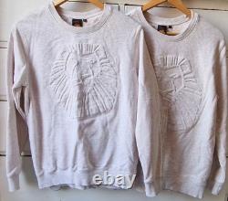 Rare Lion King Broadway Musical Embossed Sweatshirts M & L Disney Theatrical
