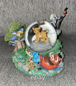Rare Lion King & Friends Musical Snow Globe 1994 I Just Can't Wait To Be King