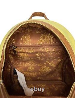 Rare Loungefly Disney Lion King Mufasa & Simba Cosplay Suede BNWT Mini Backpack