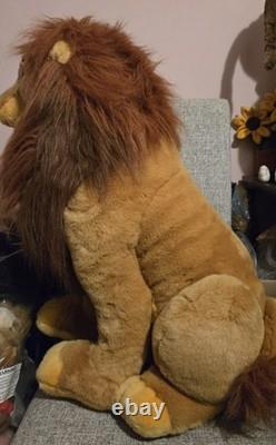Rare, Retired Disney Store The Lion King Large Adult Simba Plush 26 Collectable