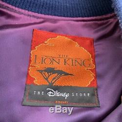 Rare Vintage 1994 The Lion King Feature Animation Bomber Jacket Small Blue/Brown