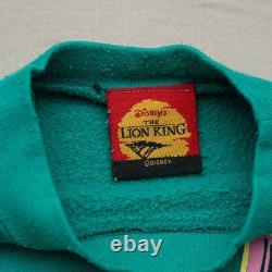 Rare Vintage 90s Disney Lion King Nala Sweatshirt Adult S / Youth XL Teal