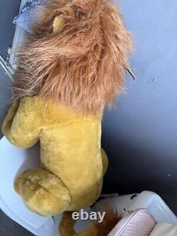 Rare Vintage Walt Disney World Lion King Simba Soft Teddy Plush 26 Tall