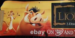 Rare Vinyl Disney Lion King Banner Promo UK For Special Edition DVD. Unused