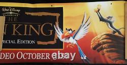 Rare Vinyl Disney Lion King Banner Promo UK For Special Edition DVD. Unused