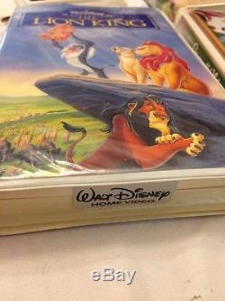 Rare WALT DISNEY VHS Tapes Movies Snow White Lion King Mulan Bambi CHARITY SALE