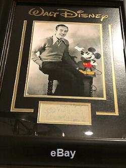 Rare Walt Disney Signed & Inscribed Full Jsa Loa Autograph Disneyland Bas Psa