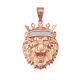 Rose Gold Lion King Pendant (s/m/l/xl)