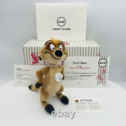 SALE Steiff Disney The Lion King Meerman Timon 355509 Limited 1994 24cm