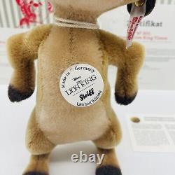 SALE Steiff Disney The Lion King Meerman Timon 355509 Limited 1994 24cm