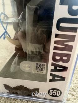 SETH ROGEN SIGNED Disney The Lion King Pumba Funko POP With Acrylic Case