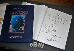 Signed 4X, Limited #'d Edtn, Slipcase & Sericel, ART OF THE LION KING'94 Disney