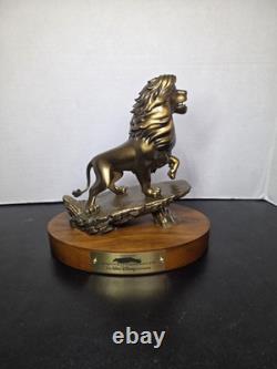 Simba Lion King 20 Years Service Award Disney Bronze Statue Cast Member