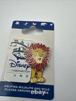 Simba Lion King Disney Pin Conservation Fund Moving Head