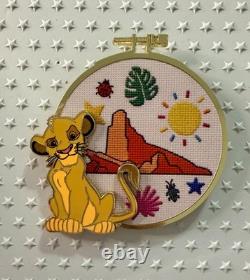 Simba Lion King Jumbo Disney Classics Cross Stitch Pin LE 500