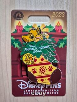 Simba Lion King Stocking Pin Animal Kingdom Lodge Disney Holiday Resort 2023