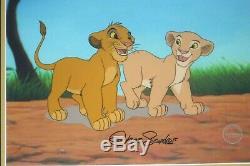 Simba Nala Playmates Lion King Disney Sericel cel Signed Chris Sanders NEW Frame