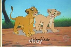 Simba Nala Playmates Lion King Disney Sericel cel Signed Chris Sanders NEW Frame