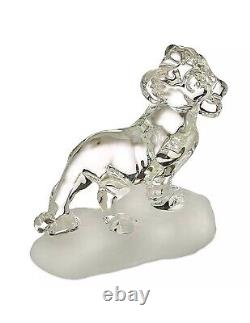 Simba from Lion King glass Figure on Rock, by Arribas and Disneyland Paris