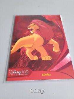 Simba lion king 2023 Kakawow Cosmos /75 Disney 100 All Star Red