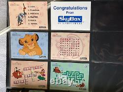 SkyBox Disney's Lion King Series 1 & 2 Trading Cards with Binder + ALL Inserts