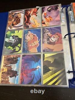 Skybox Disney Lion King 3 Ring Binder with Complete Set Series 1 & 2 Cards