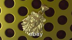 Solid 10k Yellow Gold Lion King Pendant Charm