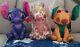 Stitch Crashes Disney Plush Beauty & Beast Lady & Tramp Lion King Nwt Lot Of 3