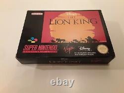 Super Nintendo SNES the Lion king's en français-hol N. MINT cib complet RARE snes