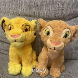 Super Rare Disney Lion King Simba Nala Fluffy Stuffed Toy Cute
