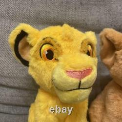 Super Rare Disney Lion King Simba Nala Fluffy Stuffed Toy Cute