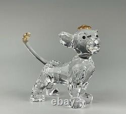Swarovski Crystal Disney Simba Lion King Figurine Mint In Box