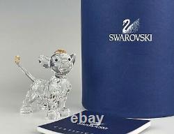 Swarovski Crystal Disney Simba Lion King Figurine Mint In Box